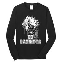 Go Patriots Rising Helmet Henry County High School Long Sleeve Shirt