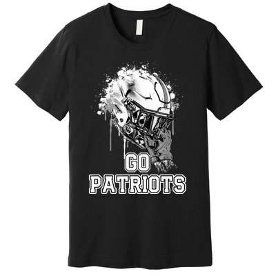 Go Patriots Rising Helmet Henry County High School Premium T-Shirt