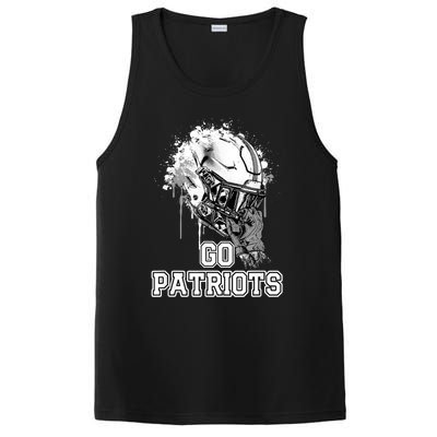 Go Patriots Rising Helmet Henry County High School PosiCharge Competitor Tank