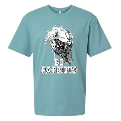 Go Patriots Rising Helmet Henry County High School Sueded Cloud Jersey T-Shirt