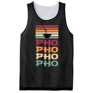 Great Pho Retro Design Food Lover Pho Soup Mesh Reversible Basketball Jersey Tank