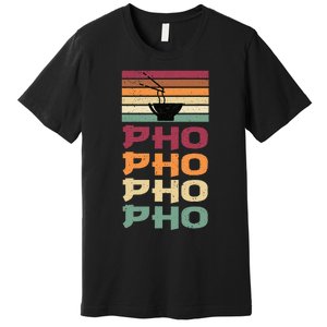 Great Pho Retro Design Food Lover Pho Soup Premium T-Shirt