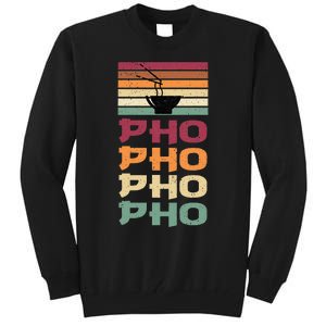 Great Pho Retro Design Food Lover Pho Soup Tall Sweatshirt