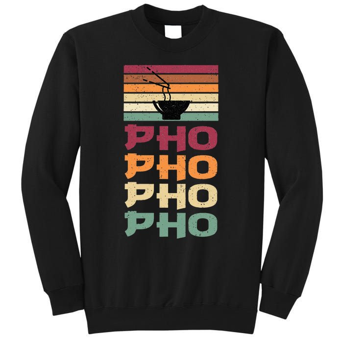 Great Pho Retro Design Food Lover Pho Soup Tall Sweatshirt