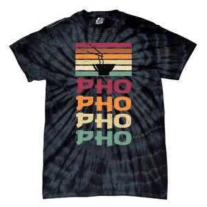 Great Pho Retro Design Food Lover Pho Soup Tie-Dye T-Shirt