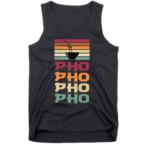 Great Pho Retro Design Food Lover Pho Soup Tank Top