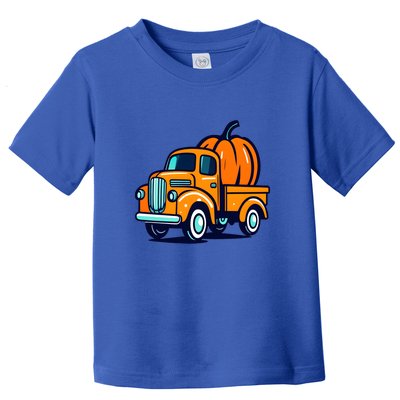 Ghost Pumpkin Riding Monster Truck Lazy Halloween Costu Gift Toddler T-Shirt