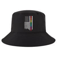 Thin Line Rainbow American Flag Cool Comfort Performance Bucket Hat
