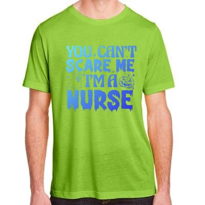 Ghost Pumpkin Spooky Halloween You Cant Scare Me Im A Nurse Gift Adult ChromaSoft Performance T-Shirt