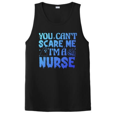 Ghost Pumpkin Spooky Halloween You Cant Scare Me Im A Nurse Gift PosiCharge Competitor Tank