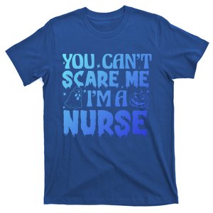 Ghost Pumpkin Spooky Halloween You Cant Scare Me Im A Nurse Gift T-Shirt