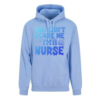 Ghost Pumpkin Spooky Halloween You Cant Scare Me Im A Nurse Gift Unisex Surf Hoodie