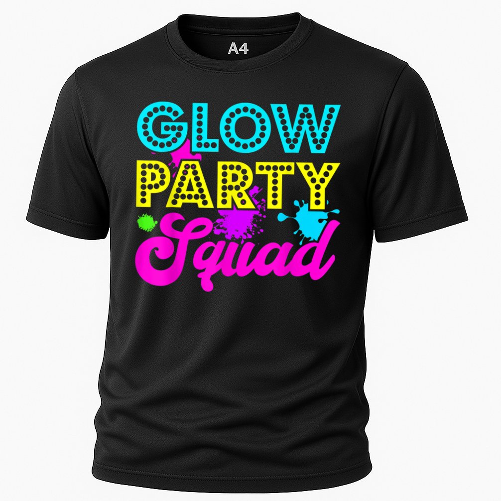 Glow Party Squad Halloween Costume Party Colorful Cooling Performance Crew T-Shirt