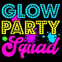 Glow Party Squad Halloween Costume Party Colorful Cooling Performance Crew T-Shirt