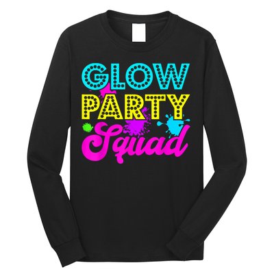 Glow Party Squad Halloween Costume Party Colorful Long Sleeve Shirt