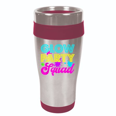 Glow Party Squad Halloween Costume Party Colorful 16oz Travel Tumbler