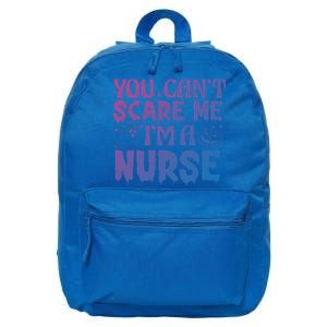 Ghost Pumpkin Spooky Halloween You Cant Scare Me Im A Nurse Gift 16 in Basic Backpack