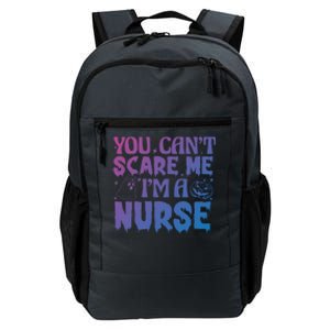 Ghost Pumpkin Spooky Halloween You Cant Scare Me Im A Nurse Gift Daily Commute Backpack