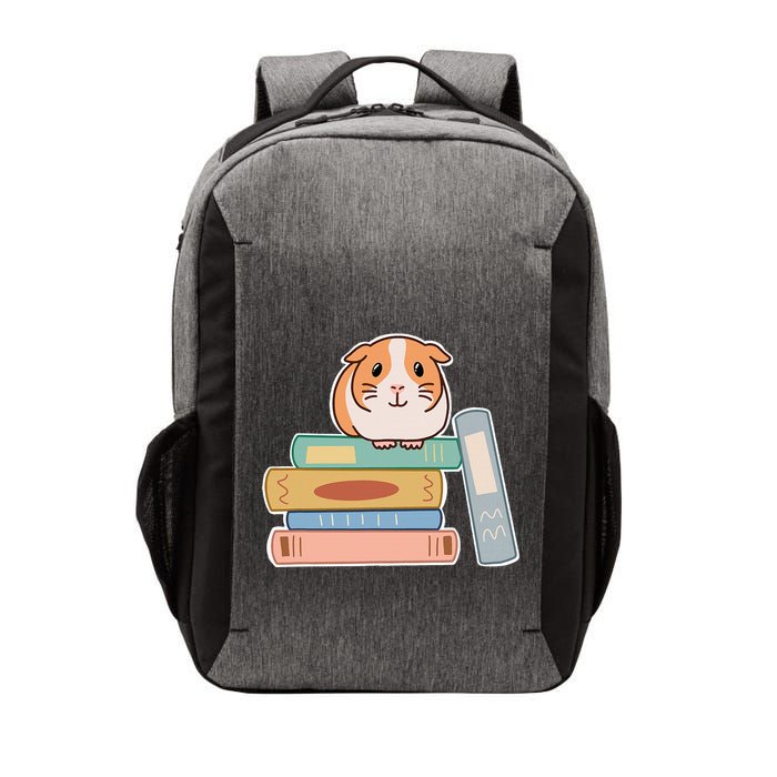 Guinea Pig Sitting On Top Of A Stack Of Books For Reading Vector Backpack