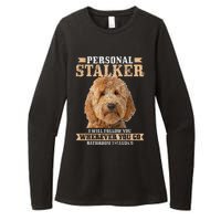 Goldendoodle Personal Stalker Funny Golden Doodle Mom Womens CVC Long Sleeve Shirt