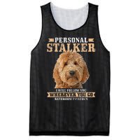 Goldendoodle Personal Stalker Funny Golden Doodle Mom Mesh Reversible Basketball Jersey Tank