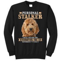 Goldendoodle Personal Stalker Funny Golden Doodle Mom Tall Sweatshirt