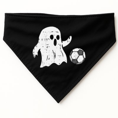 Ghost Playing Soccer Funny Football Halloween Costume Sports USA-Made Doggie Bandana