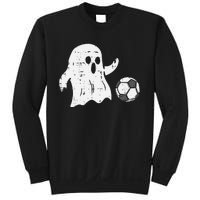 Ghost Playing Soccer Funny Football Halloween Costume Sports Sweatshirt