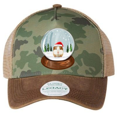 Guinea Pig Snow Globe Xmas Pjs Outfit Funny Christmas Long Sleeve Legacy Tie Dye Trucker Hat