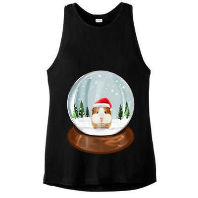 Guinea Pig Snow Globe Xmas Pjs Outfit Funny Christmas Long Sleeve Ladies PosiCharge Tri-Blend Wicking Tank