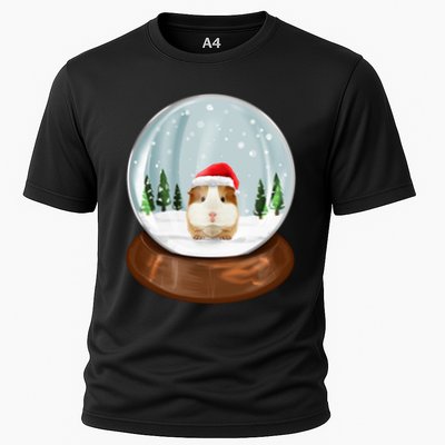 Guinea Pig Snow Globe Xmas Pjs Outfit Funny Christmas Long Sleeve Performance Shirt