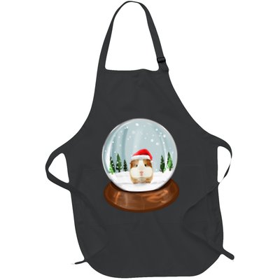 Guinea Pig Snow Globe Xmas Pjs Outfit Funny Christmas Long Sleeve Apron