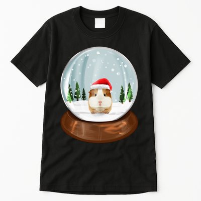 Guinea Pig Snow Globe Xmas Pjs Outfit Funny Christmas Long Sleeve Tall T-Shirt