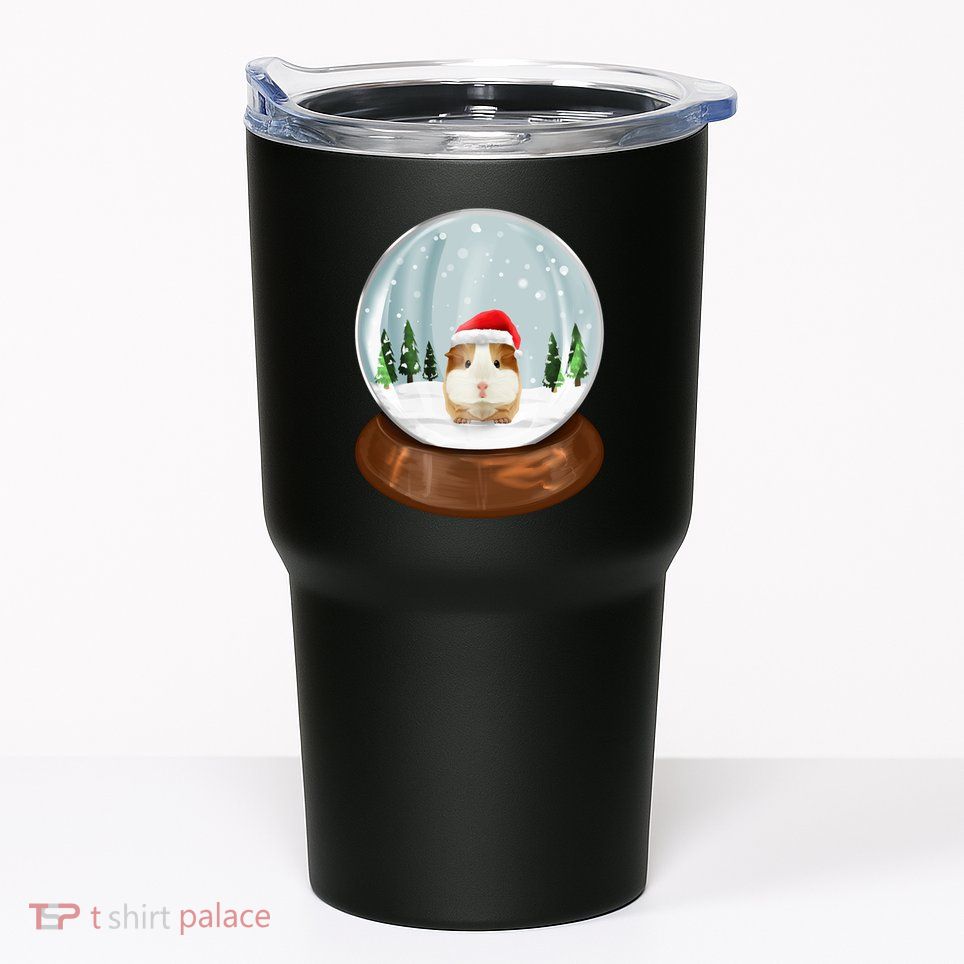 Guinea Pig Snow Globe Xmas Pjs Outfit Funny Christmas Long Sleeve Tumbler