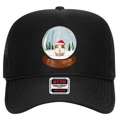 Guinea Pig Snow Globe Xmas Pjs Outfit Funny Christmas Long Sleeve Trucker Hat