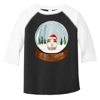 Guinea Pig Snow Globe Xmas Pjs Outfit Funny Christmas Long Sleeve Toddler Fine Jersey T-Shirt