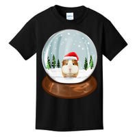 Guinea Pig Snow Globe Xmas Pjs Outfit Funny Christmas Long Sleeve Kids T-Shirt