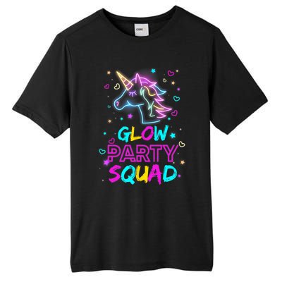 Glow Party Squad Unicorn 80s Retro Costume Birthday Squad Tall Fusion ChromaSoft Performance T-Shirt