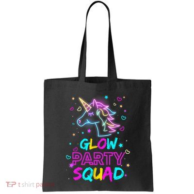 Glow Party Squad Unicorn 80s Retro Costume Birthday Squad Bag