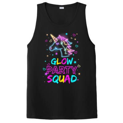 Glow Party Squad Unicorn 80s Retro Costume Birthday Squad PosiCharge Competitor Tank