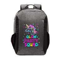 Glow Party Squad Unicorn 80s Retro Costume Birthday Squad Vector Backpack