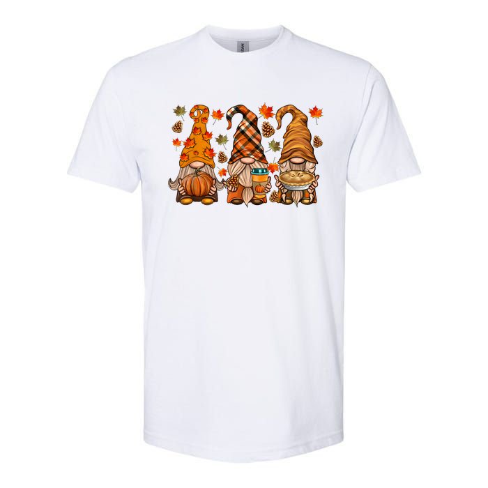 Gnomes Pumpkin Spice Coffee Latte Fall Autumn Thanksgiving Softstyle CVC T-Shirt