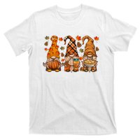 Gnomes Pumpkin Spice Coffee Latte Fall Autumn Thanksgiving T-Shirt