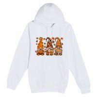 Gnomes Pumpkin Spice Coffee Latte Fall Autumn Thanksgiving Premium Pullover Hoodie