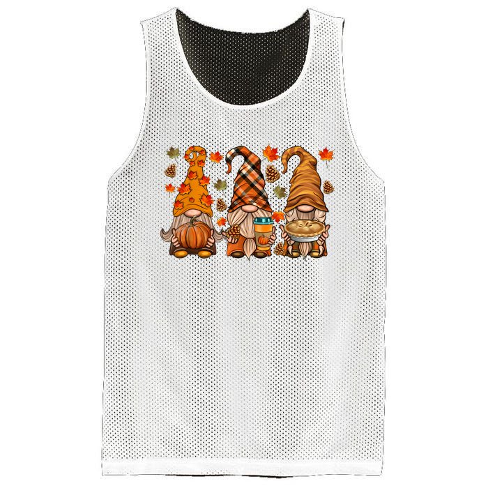 Gnomes Pumpkin Spice Coffee Latte Fall Autumn Thanksgiving Mesh Reversible Basketball Jersey Tank