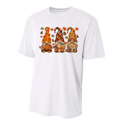 Gnomes Pumpkin Spice Coffee Latte Fall Autumn Thanksgiving Performance Sprint T-Shirt