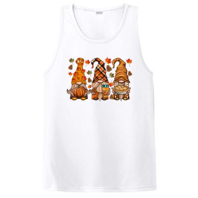 Gnomes Pumpkin Spice Coffee Latte Fall Autumn Thanksgiving PosiCharge Competitor Tank