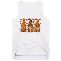 Gnomes Pumpkin Spice Coffee Latte Fall Autumn Thanksgiving Tank Top