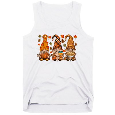 Gnomes Pumpkin Spice Coffee Latte Fall Autumn Thanksgiving Tank Top