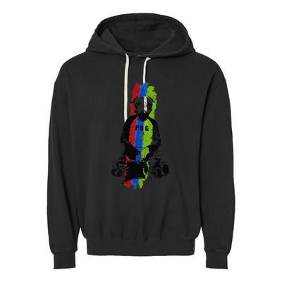 Good Pug Sitting Art Garment-Dyed Fleece Hoodie